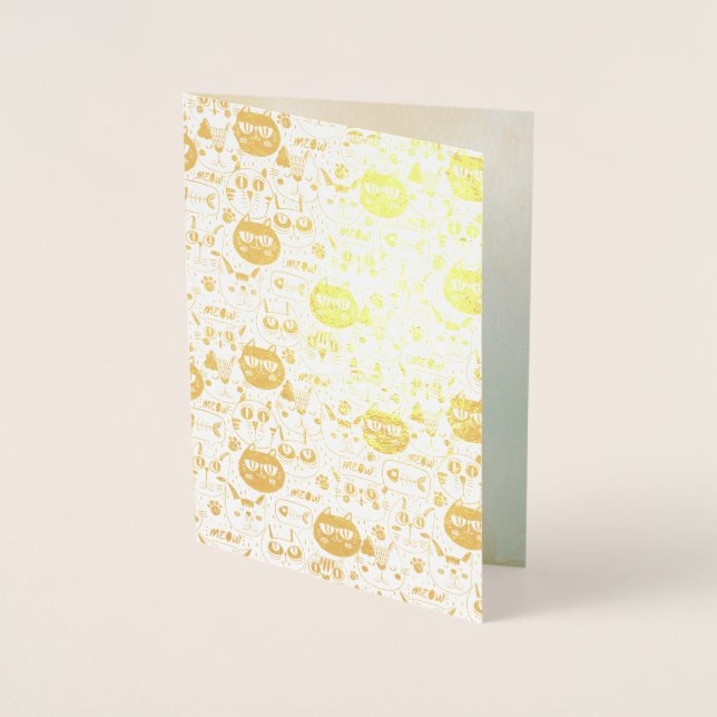 naughty cats  Card (Front)