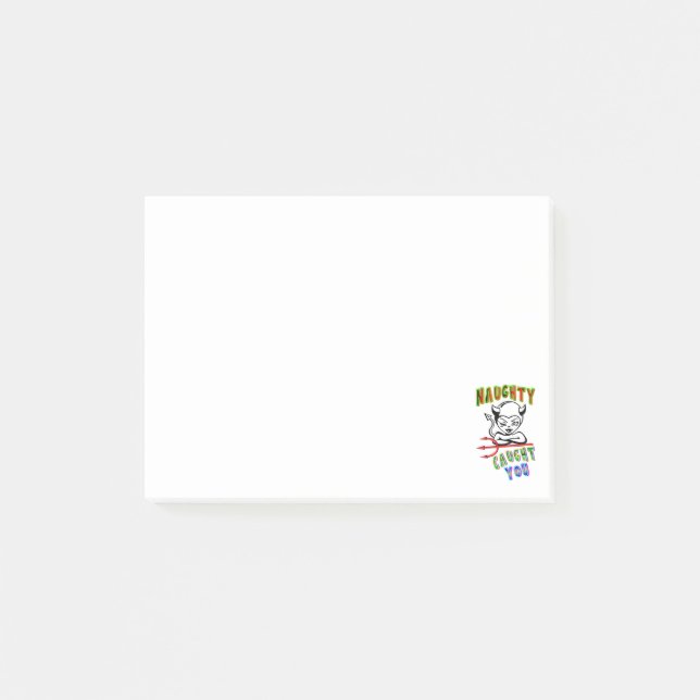 Naughty Caught You Post-it Notes (Front)