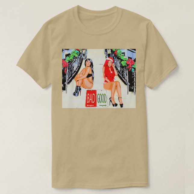 Naughty Christmas bad is good T-Shirt (Design Front)