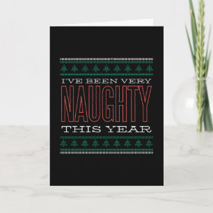 NAUGHTY CHRISTMAS CARD