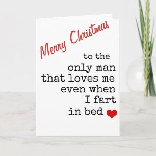 naughty CHRISTMAS card for boyfriend husband