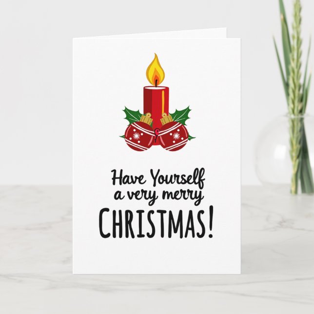 Naughty Christmas Card Funny Adult Humor (Front)