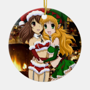 Naughty Christmas Ceramic Ornament