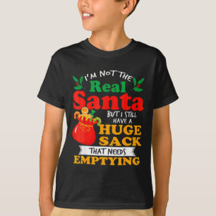 Naughty Christmas For Men Huge Package Sack Dirty T-Shirt