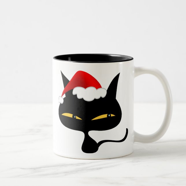 Naughty Christmas Kitty Mug (Right)