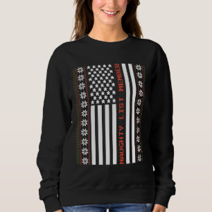 NAUGHTY CHRISTMAS USA NAUGHTY LIST MEMBER SWEATSHIRT