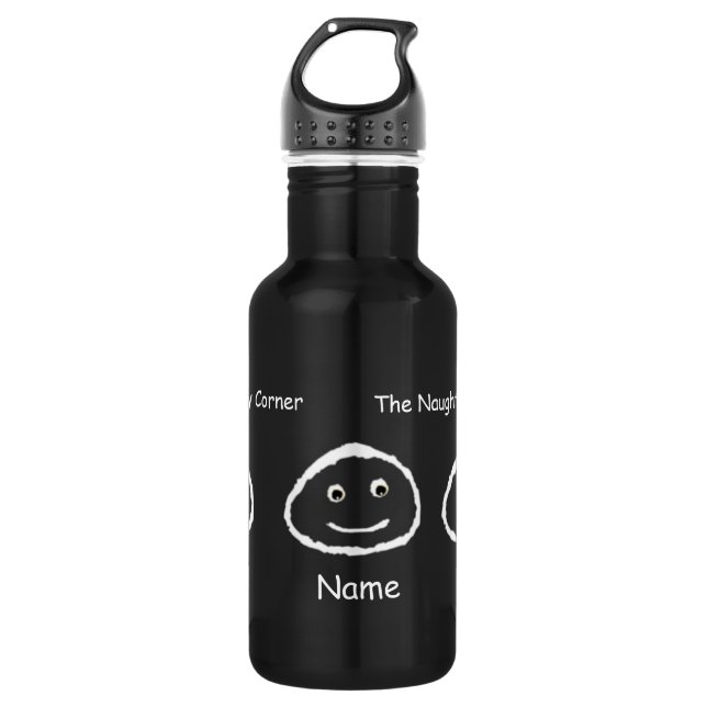 Naughty Corner Stainless Steel Water Bottle (Front)