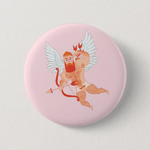 Naughty Cupid Pinback Button