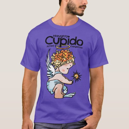 Naughty Cupid Vintage Angel T_Shirt