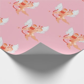 Naughty Cupid Wrapping Paper | Zazzle