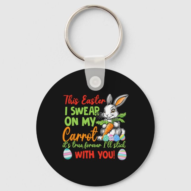 Naughty Declaration Of Love For Easter  Keychain (Front)