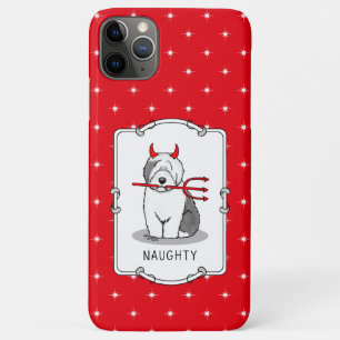Naughty Devil Old English Sheepdog (Gray 1) iPhone 11 Pro Max Case