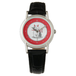 Naughty Devil Old English Sheepdog (Gray 1) Watch