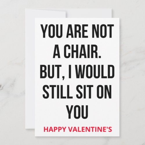 Naughty Dirty Valentines day card