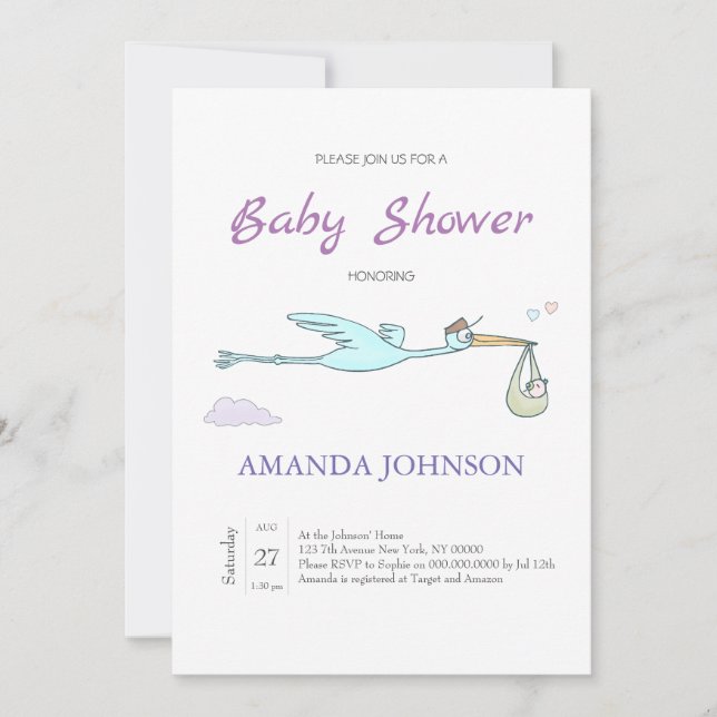 Naughty Dragon Invitation (Front)