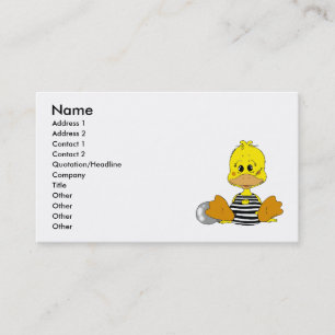 Naughty duck business card