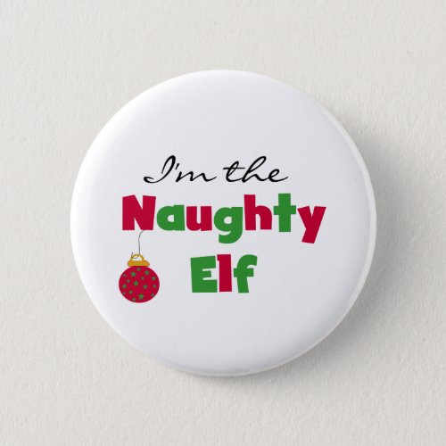 Naughty Elf Button