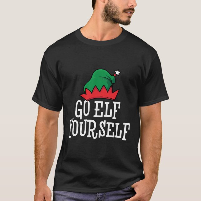 Naughty Elves Go Elf Yourself T-Shirt (Front)