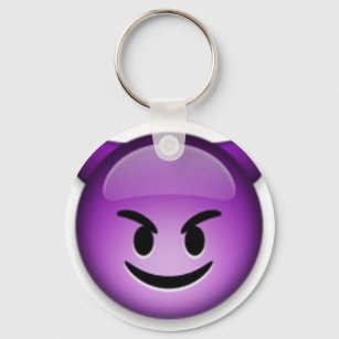 Naughty Emoji face Keychain