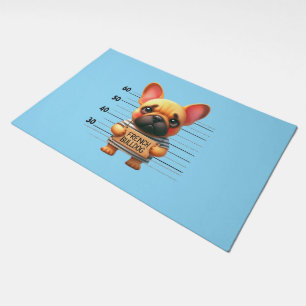Naughty French Bulldog Doormat