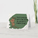 Naughty Funny Christmas Reindeer Poop Card at Zazzle
