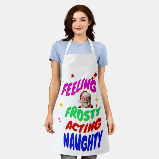 Naughty funny santa apron (Worn)