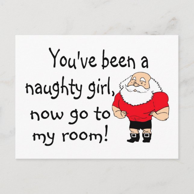 Naughty Girl Go To My Room Postcard (Front)