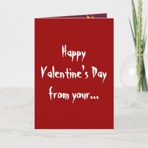 Naughty Girl Happy Valentines Day Greetings Card