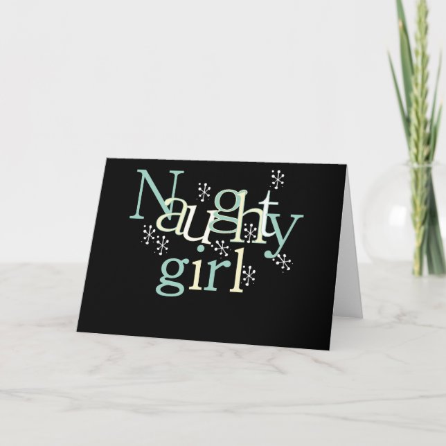 Naughty Girl Holiday Card (Front)