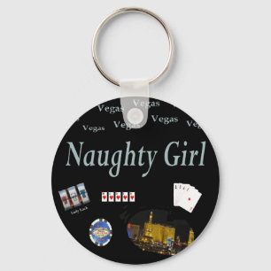 Naughty Girl Las Vegas Keychain