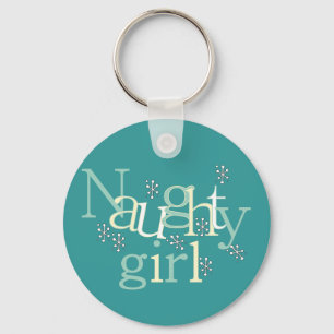 Naughty Girl Tshirts and Gifts Keychain