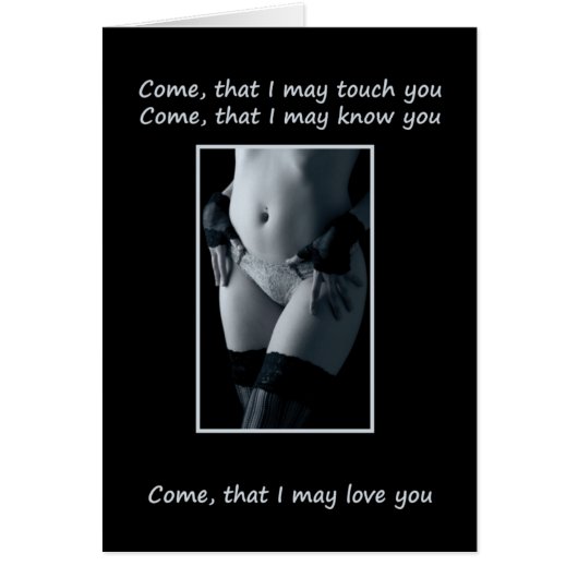 Naughty Girls Need Love Too Cards (Front)