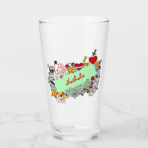 Naughty Girls night out sticker on  Glass
