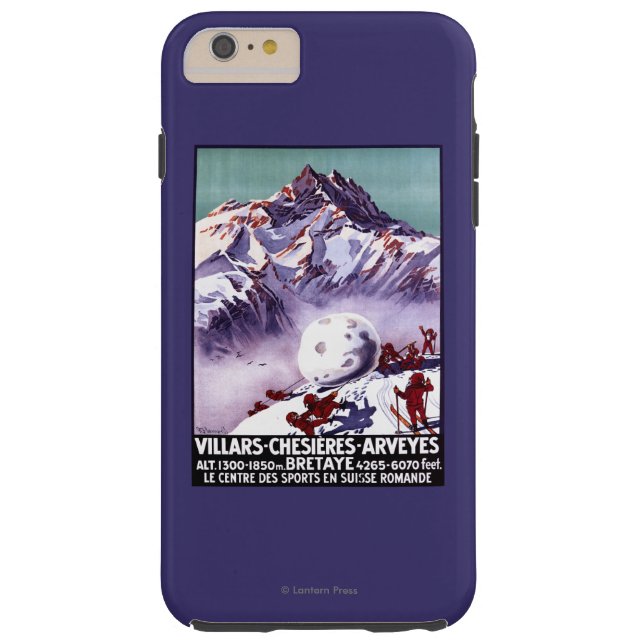 Naughty Gnomes Making Giant Snowball Poster Case-Mate iPhone Case (Back)