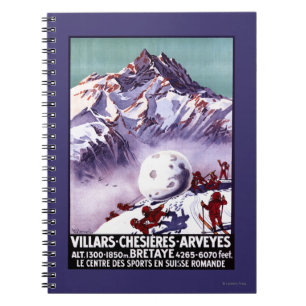 Naughty Gnomes Making Giant Snowball Poster Notebook
