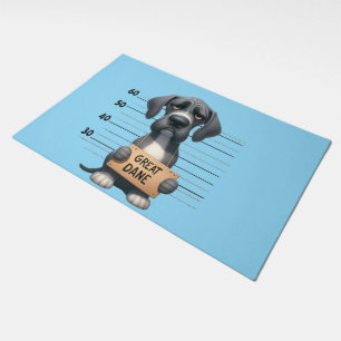 Naughty Great Dane Doormat