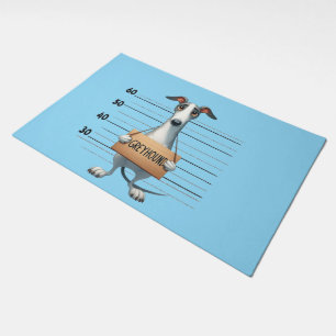 Naughty Greyhound Doormat