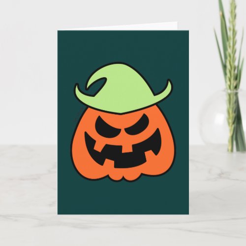 Naughty Halloween Scarecrow Card