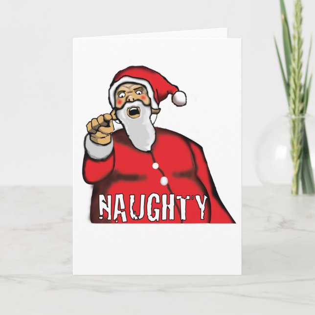 Naughty! Holiday Card (Front)