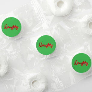Naughty Holiday Christmas Text Life Saver® Mints