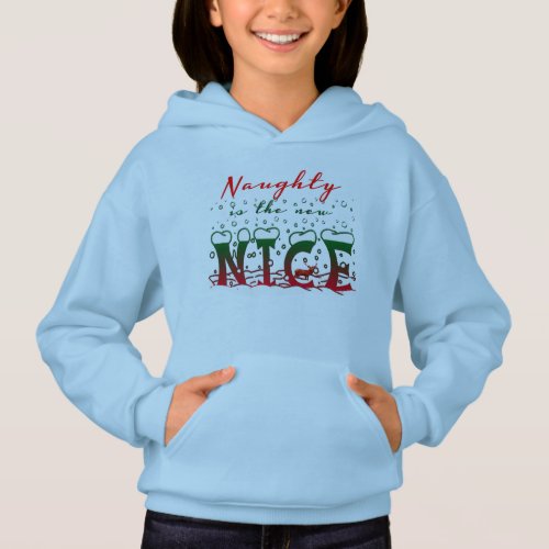 naughty is new nice funny christmas shirt design