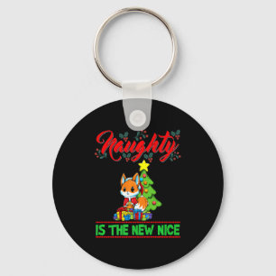 Naughty Is The New Nice Christmas Santa Xmas Premi Keychain