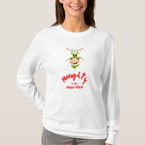 Naughty is the New Nice Christmas T_Shirt