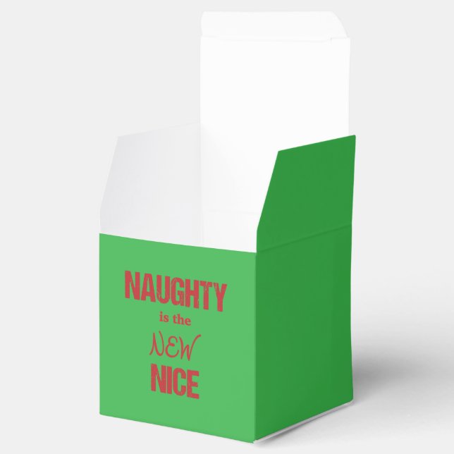 Naughty is the NEW Nice Favor Boxes (Opened)