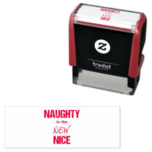 Naughty is the New Nice Funny Christmas Self-inking Stamp