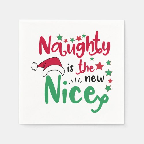 naughty is the new nice paper napkins