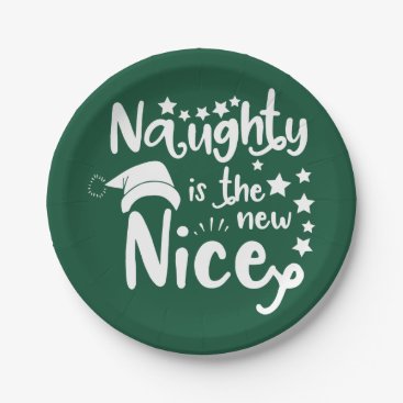 naughty is the new nice paper plates