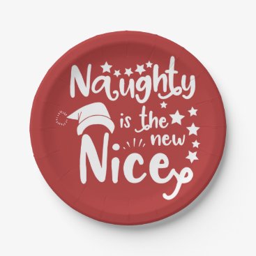 naughty is the new nice paper plates