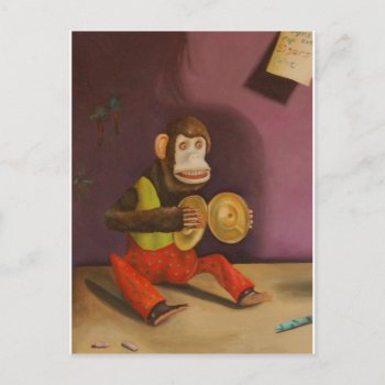 Naughty Kid Detail(monkey) Postcard by paintingmaniac at Zazzle