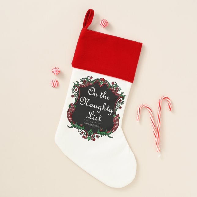 Naughty Kist Christmas Stocking (Front)